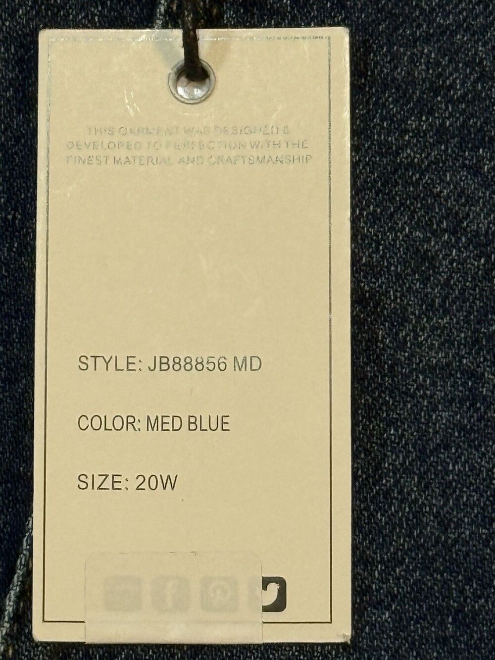 Judy Blue Women’s Plus 20W High Rise Drawstring Wide Leg JB88856 New - Picture 3 of 7